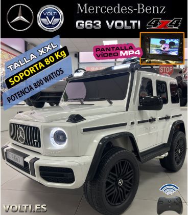 MERCEDES BENZ G63 AMG TAMAÑO XXL 4X4 POTENCIA 800 WATIOS PANTALLA VIDEO