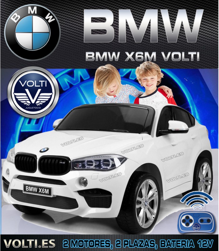 BMW X6 2 PLAZAS - COCHES ELECTRICOS NIÑOS 2 PLAZAS, Coches eléctricos y  motos para niños a batería 12v con mando RC, quads infantiles, tractores  infantiles, camiones para niños, realizamos envíos a domicilio.